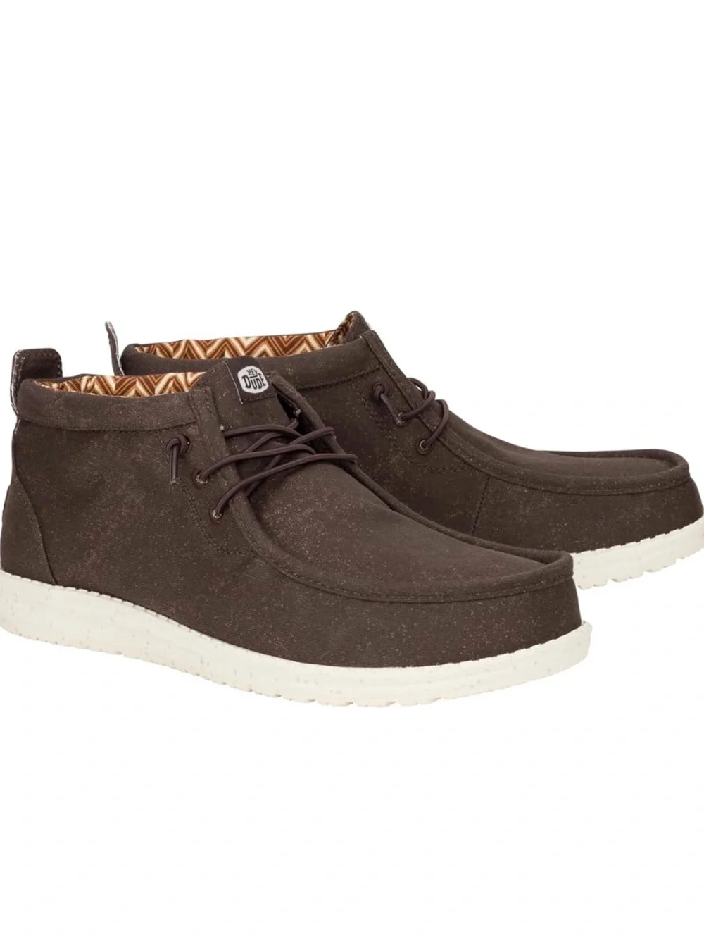 Hey Dude Men's Size 14 Wally Mid GripR Workwear Pull On Boots Mole Brown NEW